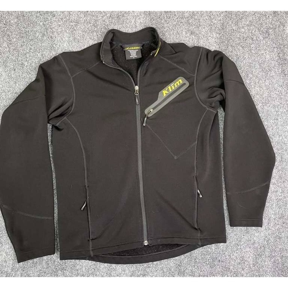 Klim Inferno Jacket Men's Small Black Full Zip Fleece Snowmobile Moto‎ Coat
